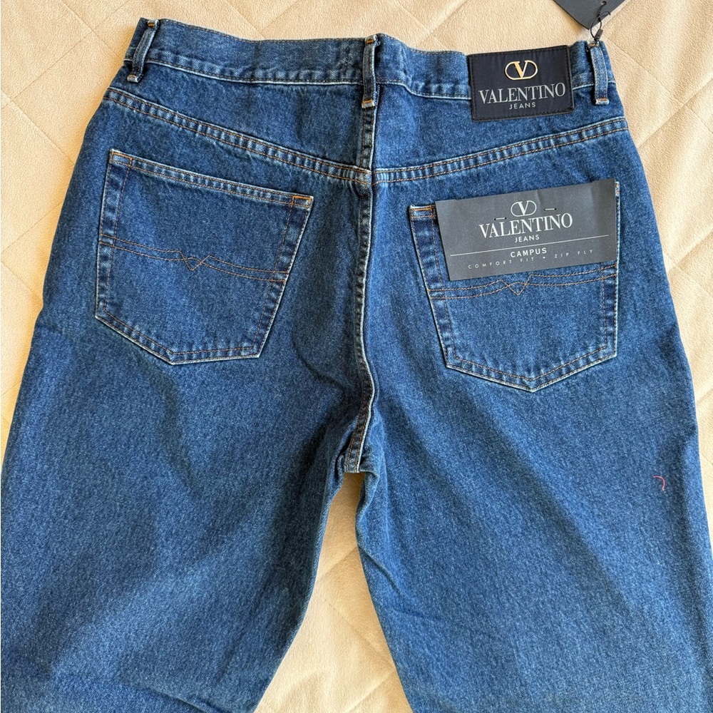 Valentino Men's Classic Indigo Straight Jeans